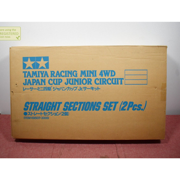 Tamiya 69507 Racing Mini 4WD Japan Cup Junior Circuit Straight Sections Set 2pc - Picture 1 of 7